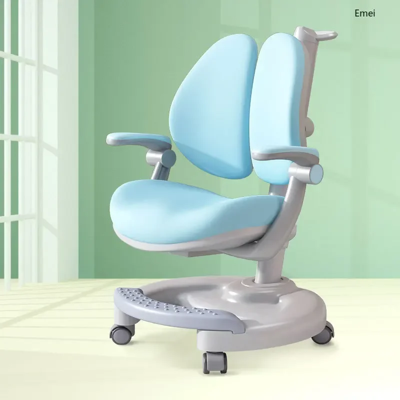 Children's Study Chair Correction Sitting Posture Lifting Mobile Home Writing Chair Backrest Student Work Chair