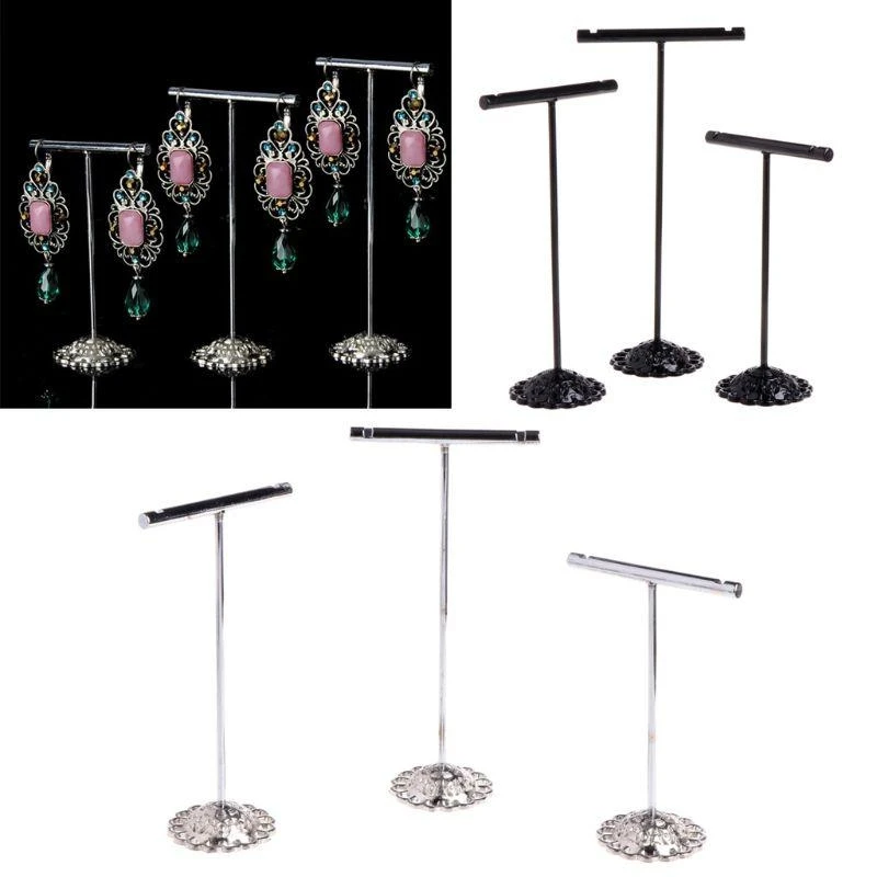 

Металлическая стойка для хранения сережек из 3 предметов для реквизита для фотосъемки ювелирных изделий