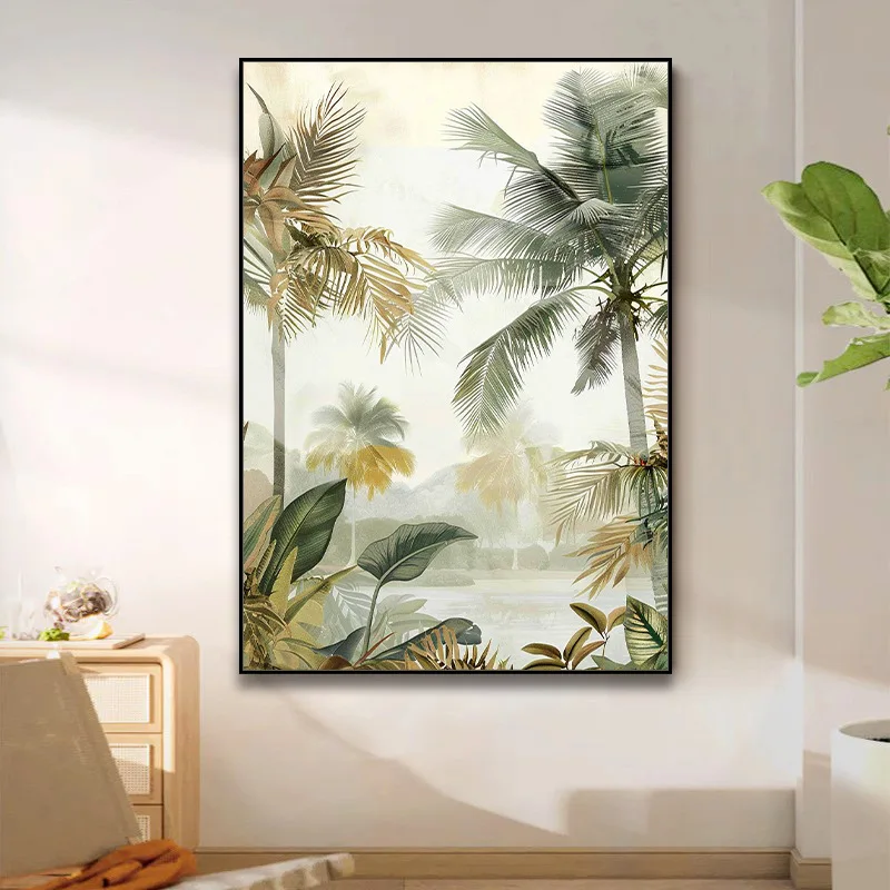 

Living room entrance aisle decoration hanging paintings landscape abstract modern simple floor canvas painting