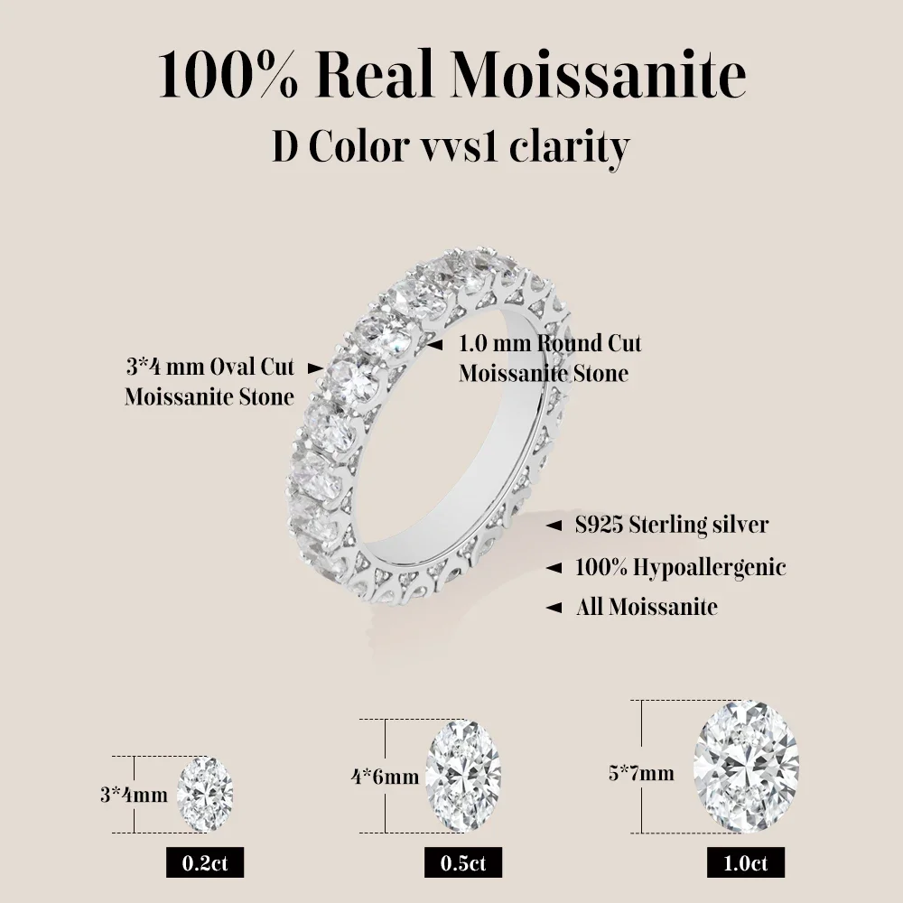 QIBAOKU Hollow Lace Moissanite Rings for Women S925 Silver Dainty Eternity Band Copper Stackable Band Wedding Party Jewelry 2026