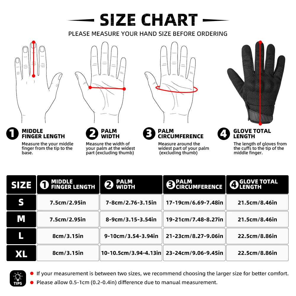 Outdoor Hunting Full Finger Tactical Gloves Touch Screen Anti Slip Grip Lightweight for Hiking Camping Cycling Work Sports view 6