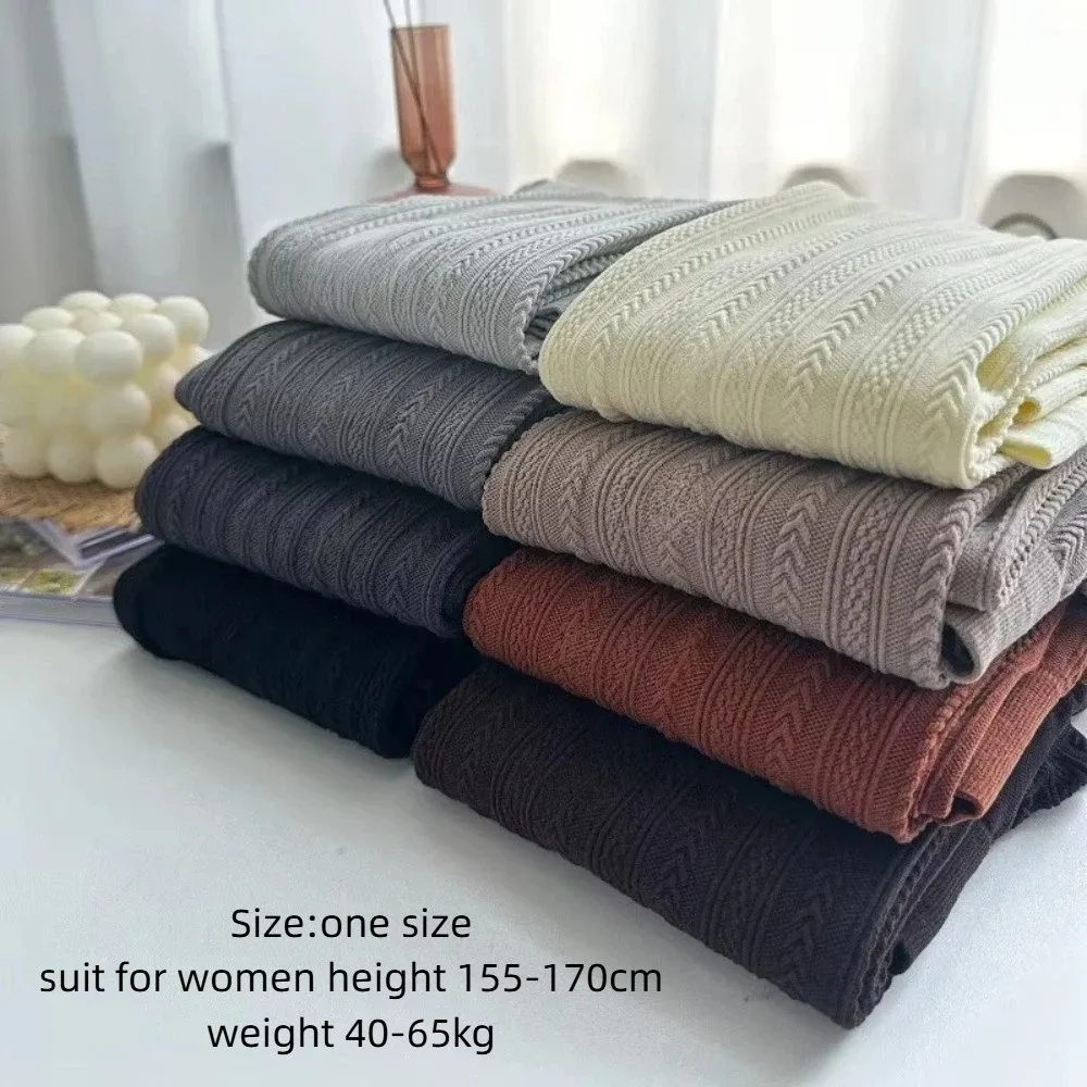 Retro Slim Damen Strumpfhosen Enge vertikale Streifen Herbst Winter Dessous Enge Strumpfhosen Herbst Winter