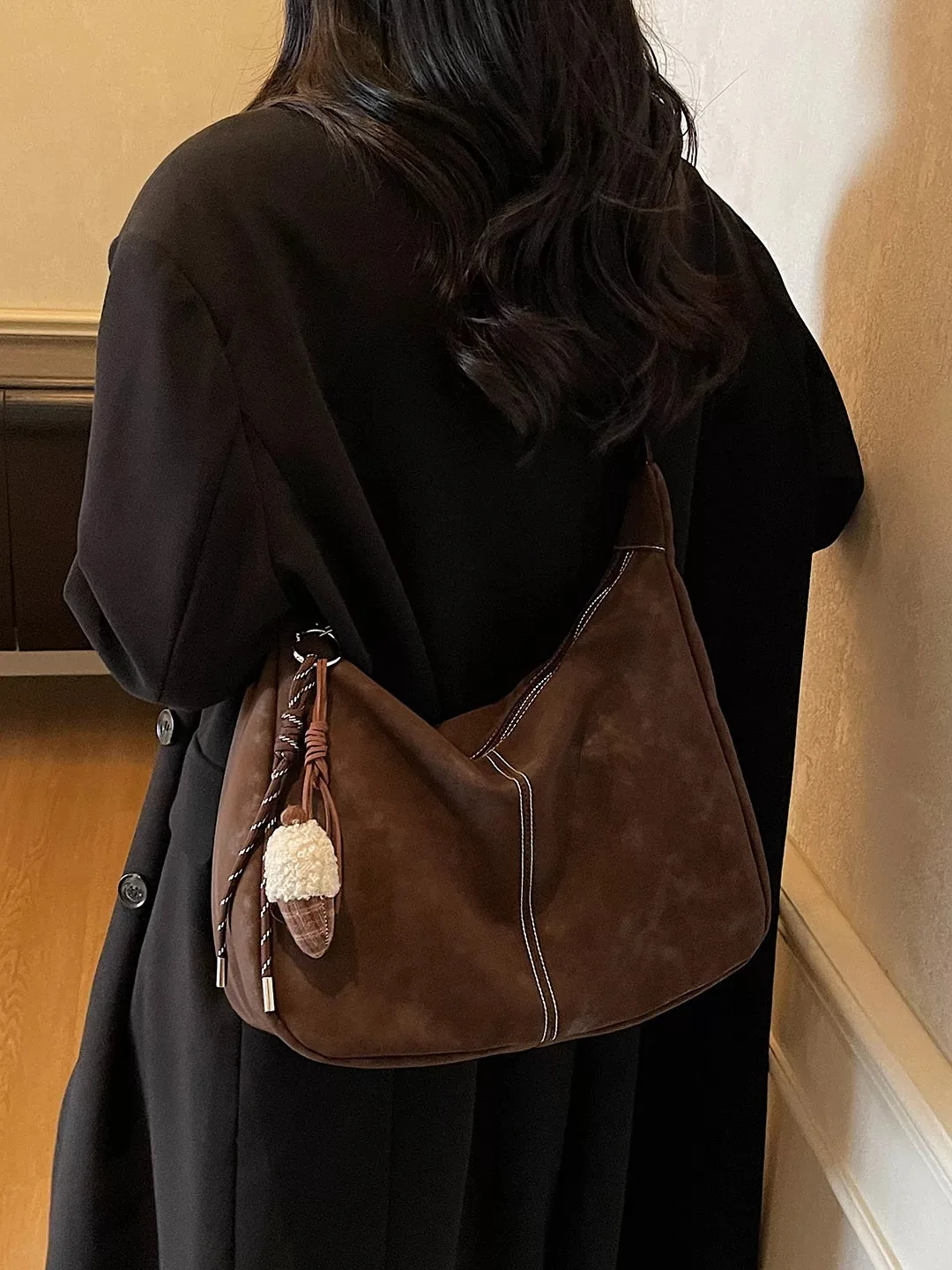 

2026 new solid color crossbody bag for women's work and commuting, casual and fashionable women's tote bag, shoulder bag, and sh