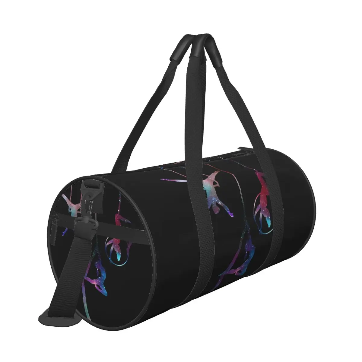 Gymnastics Girl Colorful Modern Sport Gym Bag Portable Sports Bag with Shoes Luggage Handbag Novelty Fitness Bag For Male Female