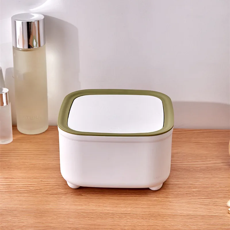 Mini Small Waste Bins Desktop Garbage Basket Home Table Plastic Trash Can Office Supplies Dustbins Sundries Barrel Box