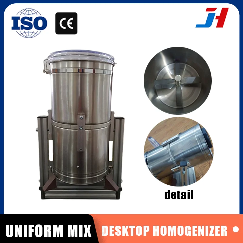 JH Desktop Mixing Machine Powder Granule Mixer for Fish Bait Feed Plastic Dye Homogenizer Desktop Level Mixing Tools
