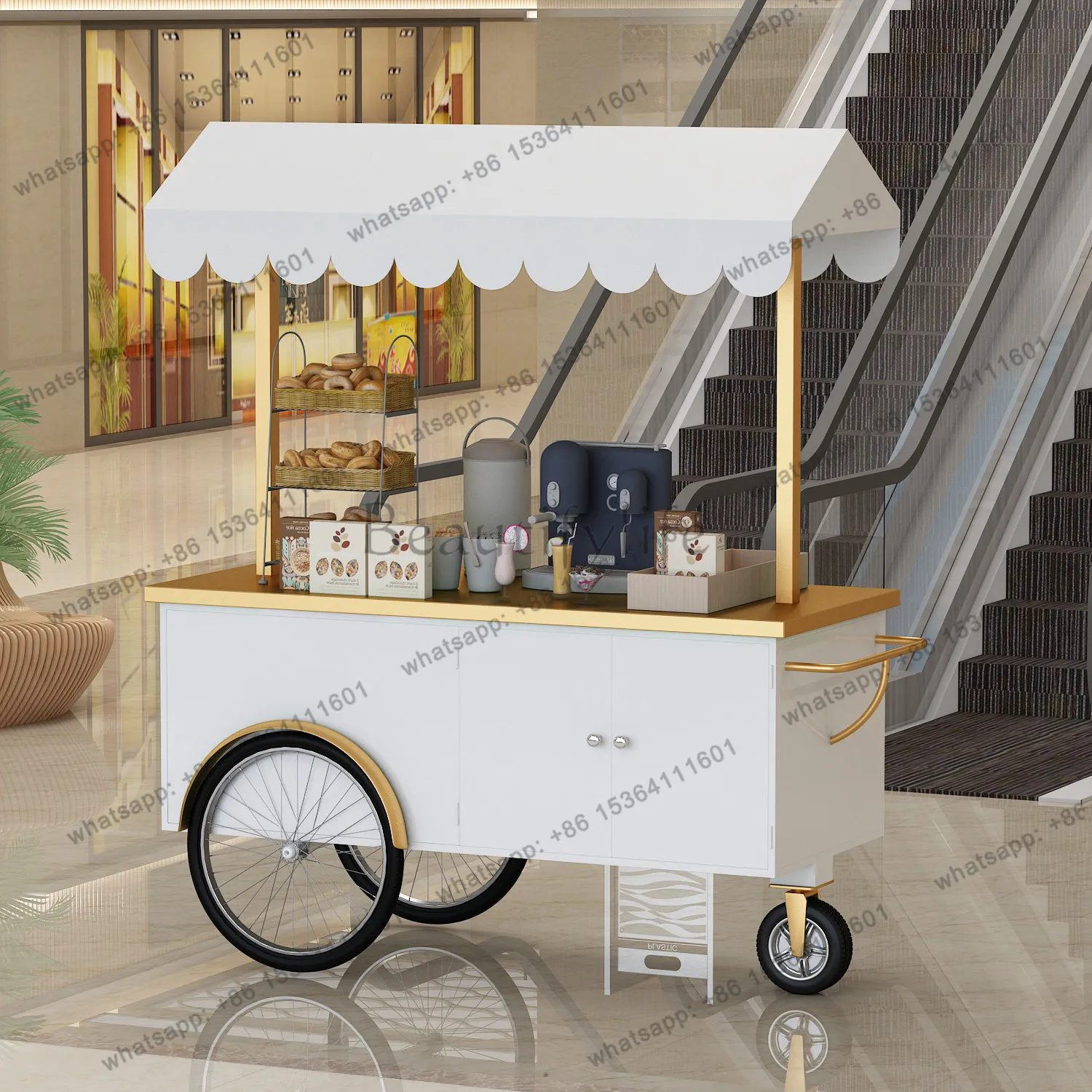 Mobile Outdoor Stall Tasting Cart Promotion Mobile Stall Bakery Display Parade Food Cart
