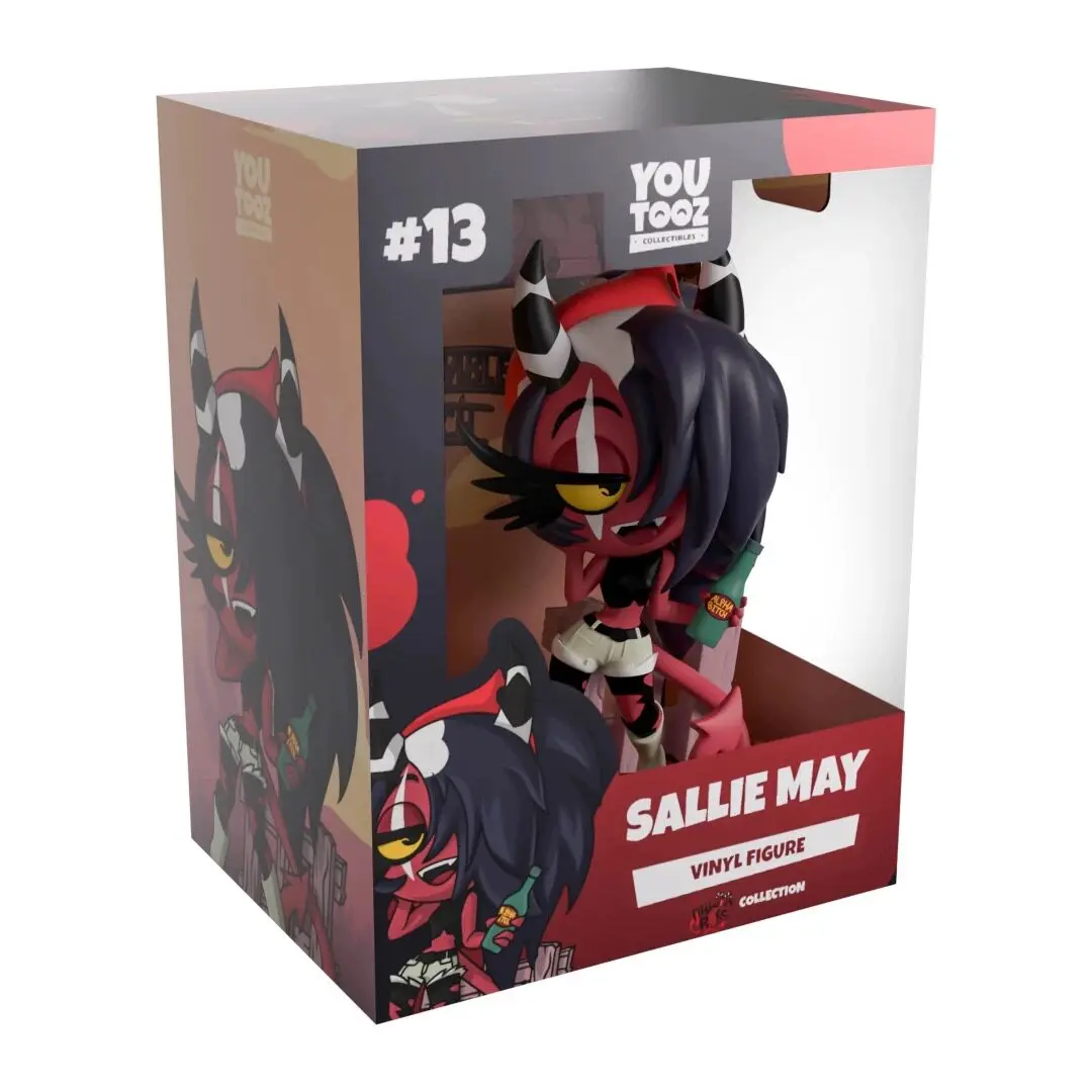 In Stock Youtooz Helluva Boss Sallie May Vinyl Figure Debut Edition Standing With Bottle And Fence Cute Collectible Doll Model