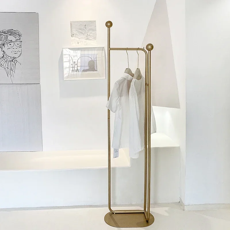 

Corner-Adaptive Nordic Clothes Rack Space-Efficient Bedroom Storage Solution Minimalist Standing Hanger Living Room Furniture