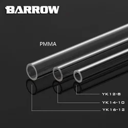 Barrow-tubo duro acrílico transparente de 500MM, PETG 12mm OD de tubo rígido/14mm/16mm para sistema de refrigeración por agua, YK14-10/PG1410-L