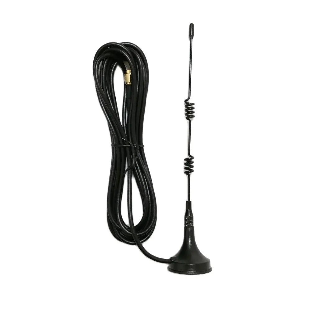 

433Mhz 8dbi High Gain Sucker Antenna 17cm Long With 3Meters Extension Cable SMA Male Connector