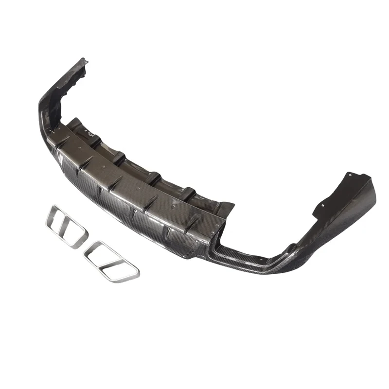 Style Carbon Fiber Rear Diffuser Rear Lip and Exhaust  Levante Body Kit