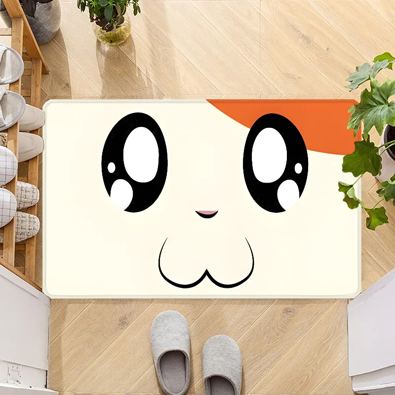 

Cute Hamtaro Door Mat Entrance Non-slip Doormat Washable Kitchen Carpet Hallway Rugs Bathroom Bath Door Mats