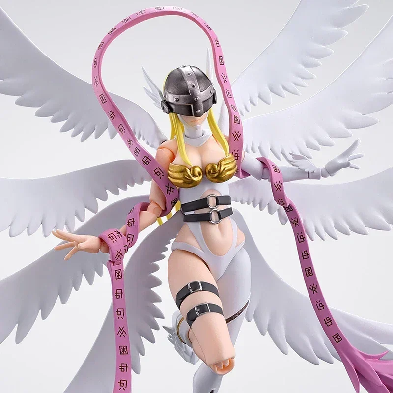 In Stock Bandai SHFiguarts Digimon Anime Model ANGEWOMON Action Figure THE ROBOT SPIRITS Plastic Assembly Model Toys