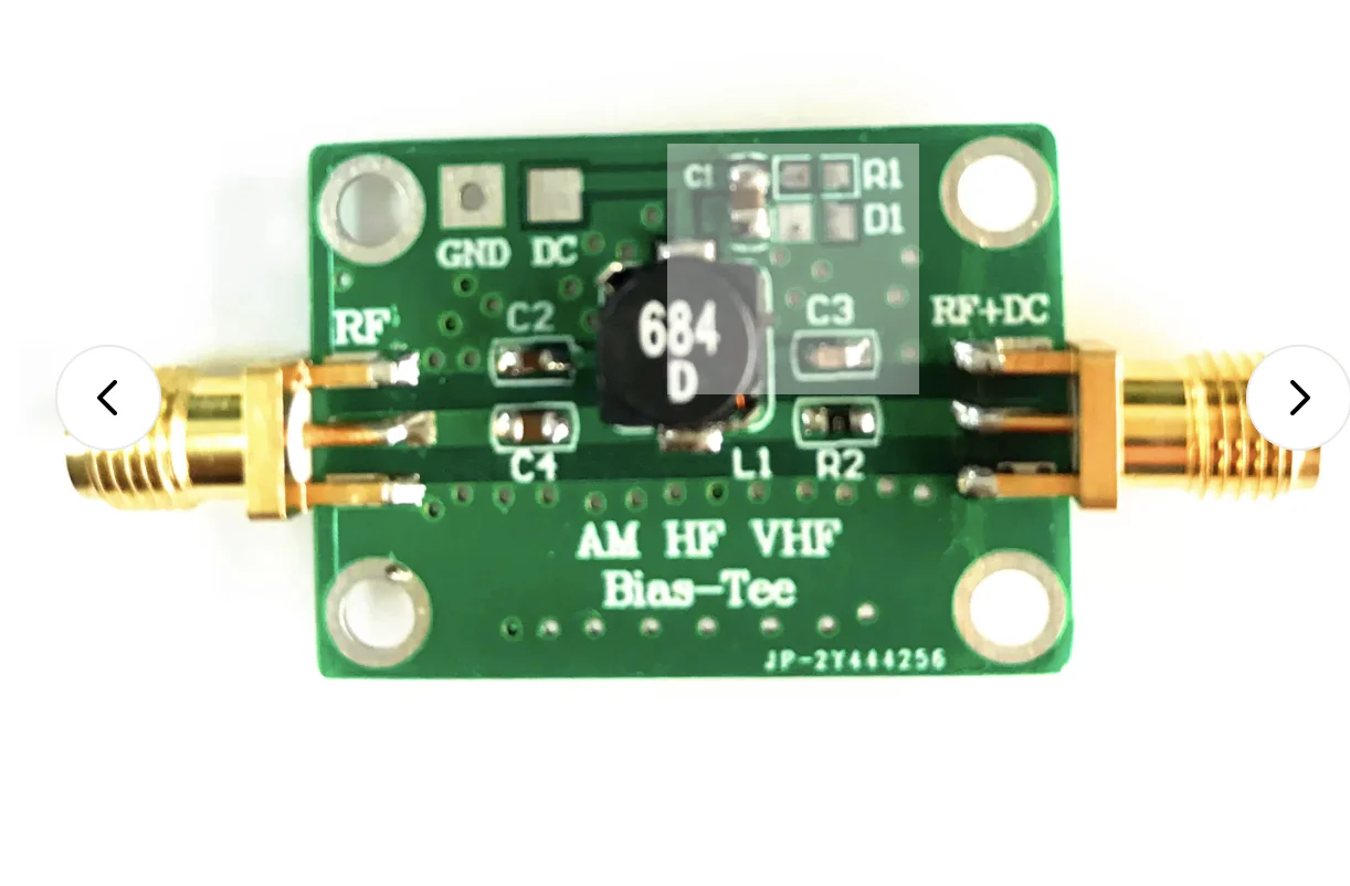 RF Isolator Bias Tee 25K-100MHz Low Insertion Loss HF AM Coaxial Feed