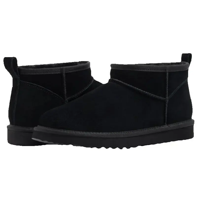 

Зимние замшевые зимние ботинки Asgard для женщин, уличные нечеткие сохраняющие тепло, нескользящие зимние короткие ботинки, женские туфли на мягкой меховой подкладке на плоской подошве