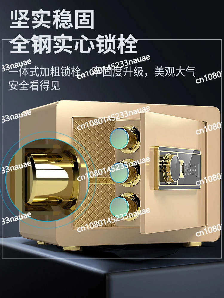 2024 New Safe Home Small Fingerprint Password Anti Theft Mini Hidden Invisible Commercial Wardrobe Wall in Bedside Table Office