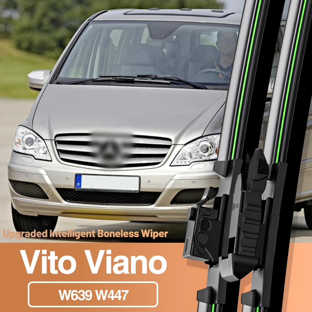 2pcs For Mercedes Benz Vito Viano W639 W447 2006-2022 Front Windshield Wiper Blades Windscreen Window Accessories 2007 2021