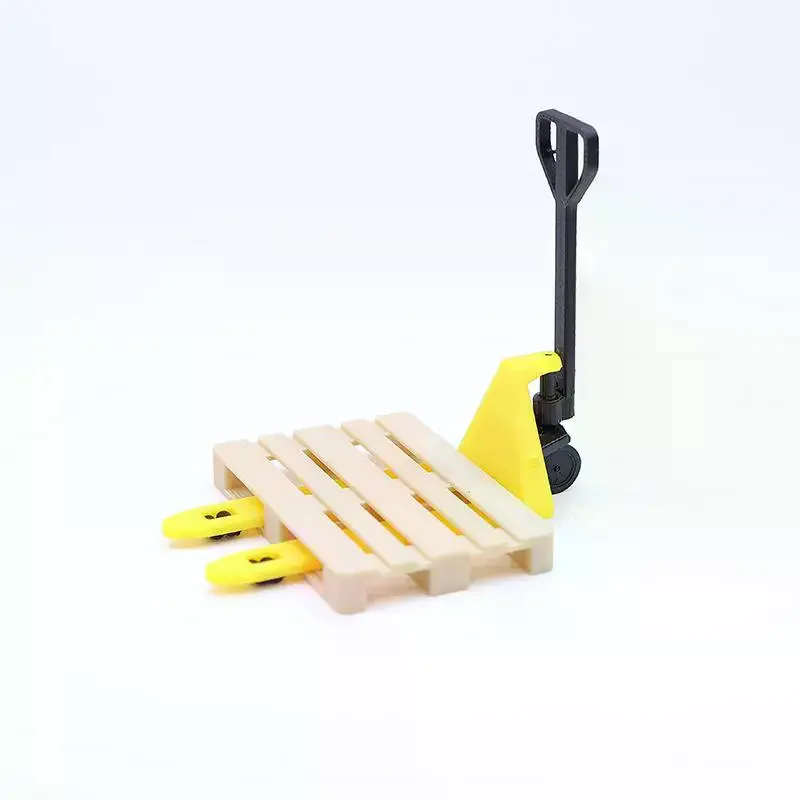 2PCS 1/12 Casa delle bambole Scena di cibo e gioco Carrello elevatore in miniatura Mini Simulazione Transporter Vassoio Set di giocattoli per il regalo dei bambini