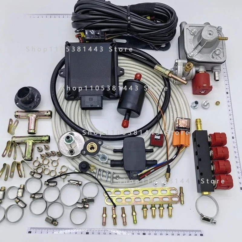 4-cylinder Kit Extended Gas Port Gas Auto Parts LPG/CNG Automobile Oil To Gas Conversion Complete Set