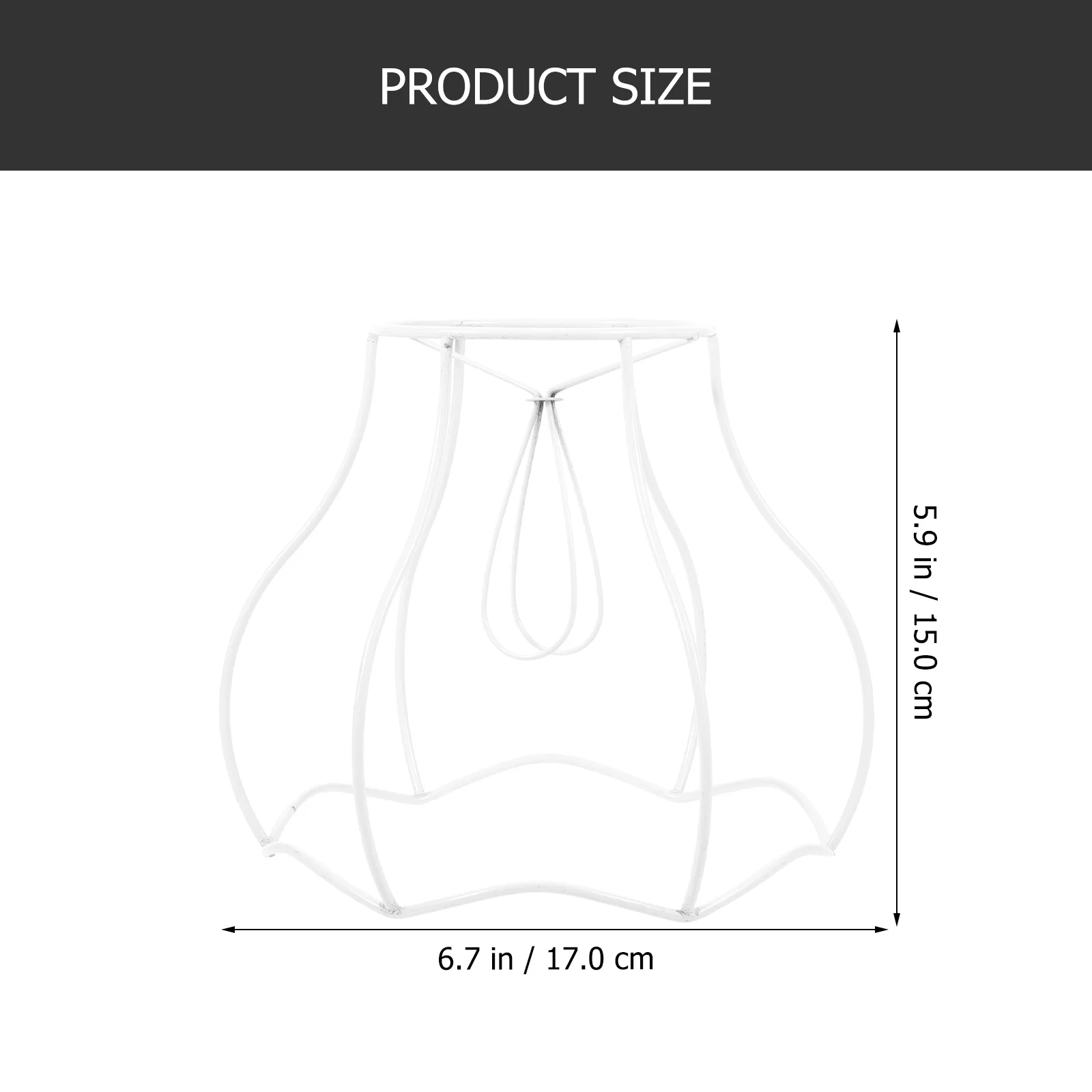 

Vintage European Lamp Holder Metal Ring Frame For Diy Table Light Chandelier Rust Resistant Lampshade Cover Decor