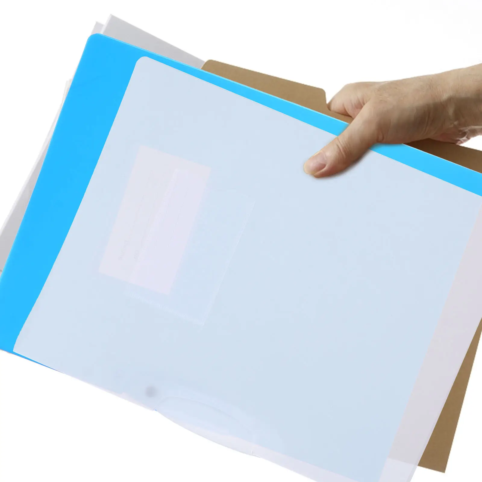 

4Pcs Rotary Folders A4 Size High-Quality Plastic Binders Creative Rotating Clip for Documents Reports Organization Efficient