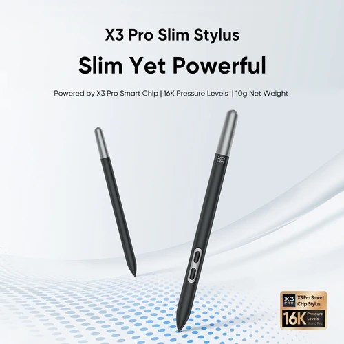 Imagen 2 del producto XP-Pen X3 Pro Slim Stylus sin batería con 10 puntas para Artist Pro (Gen 2)/Deco Pro (Gen 2)/Almohadilla de dibujo mágica (MDP1221)