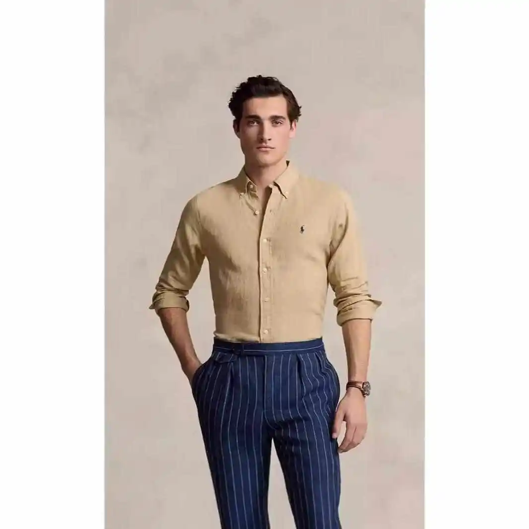 

Couple's Embroidered Long Sve irt Slim Fit Polyester Fiber Youth Sle ort Sve T-irt round Ne Warmth Ultra ort