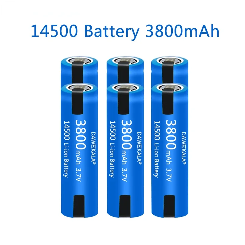 New 100% Original High Capacity 14500 Battery AA 3800mAh VR2 14500 Batteries Li-ion 3.7v Rechargeable Battery with Welding