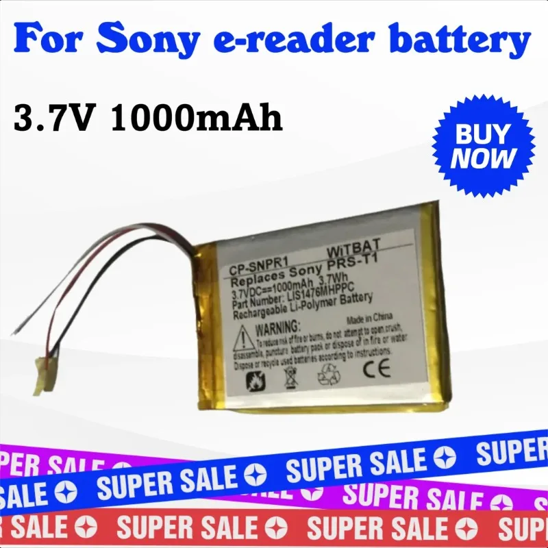 

New 3.7V 1000mAh Battery 1-853-104-11 LIS1476 LIS1476MHPPC(SY6) For Sony PRS-T1 PRS-T2 PRS-T3 PRS-T3S PRS-T3E