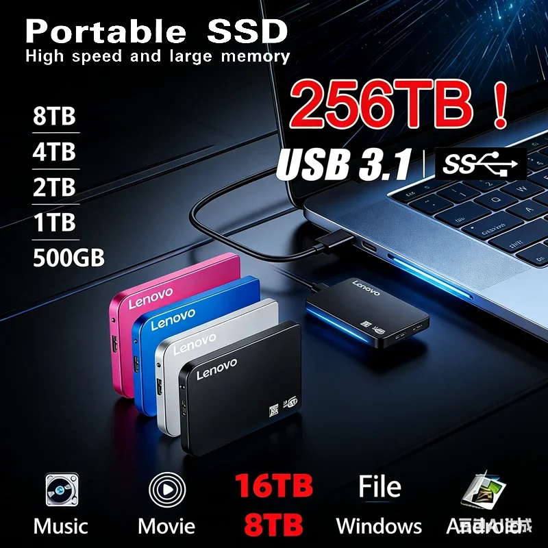 

Внешний корпус для SSD на 256 ТБ, высокоскоростной, USB 3.0, для мобильных накопителей, с кабелем USB, из ABS-пластика, без инструментов