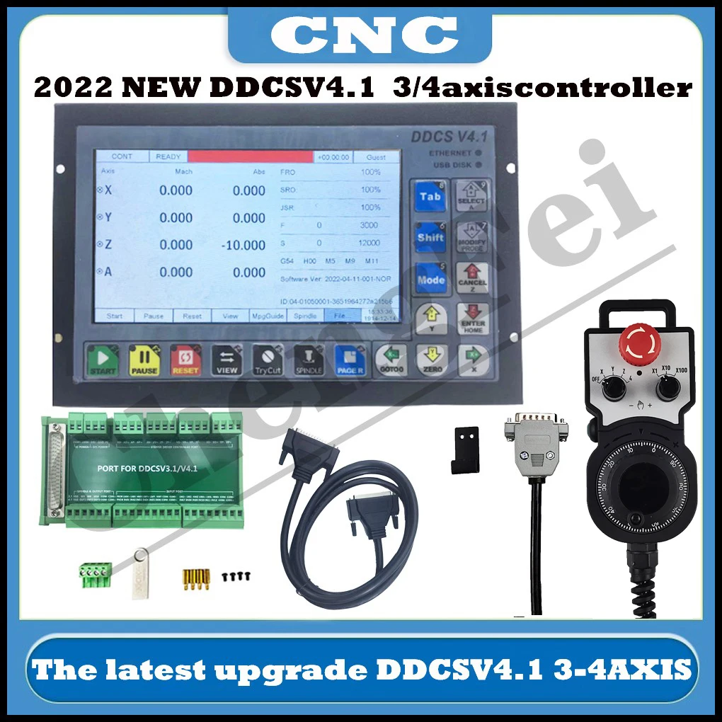 

The latest DDCSV3.1 upgrade DDCS V4.1 3/4 axis independent offline machine tool engraving and milling CNC motion controller