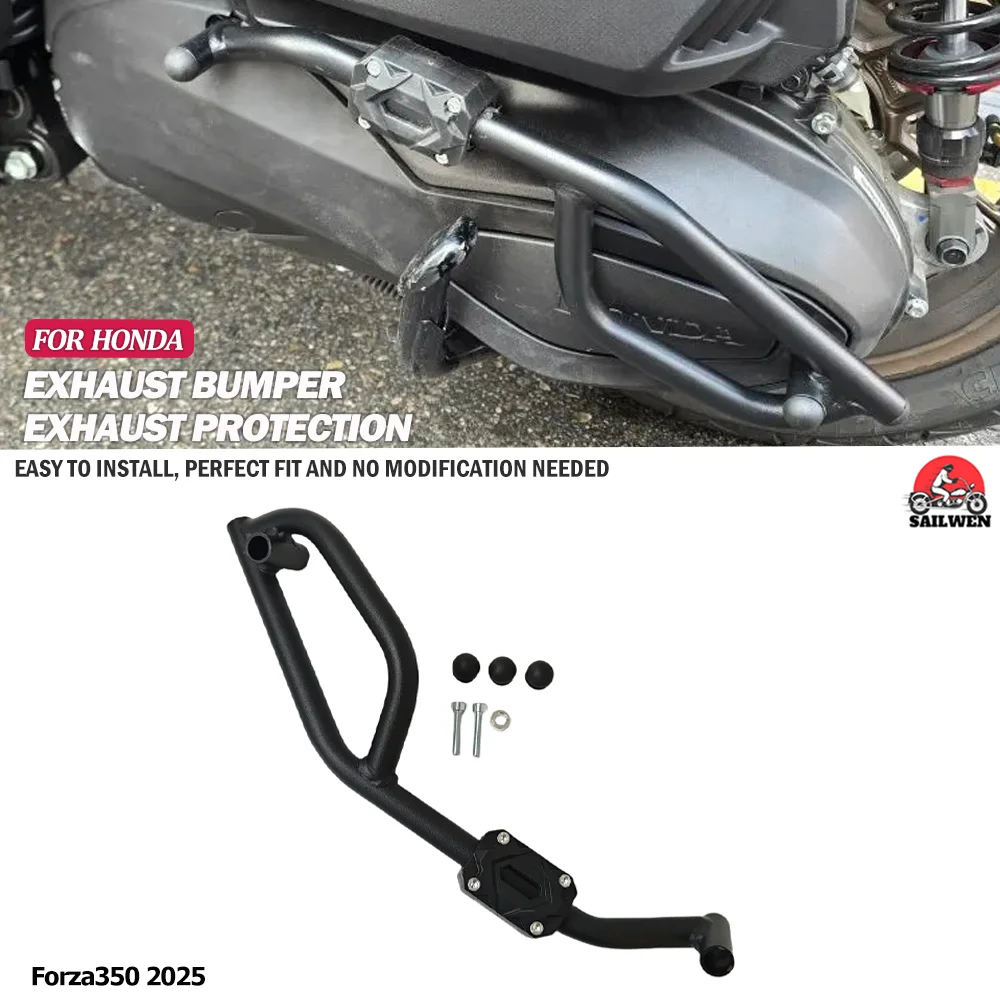 

Fit For HONDA Motorcycle 2025 Forza350 Transmission Cover Crash Bar Drive Cover Bumper Protector Bar FORZA 350 2025