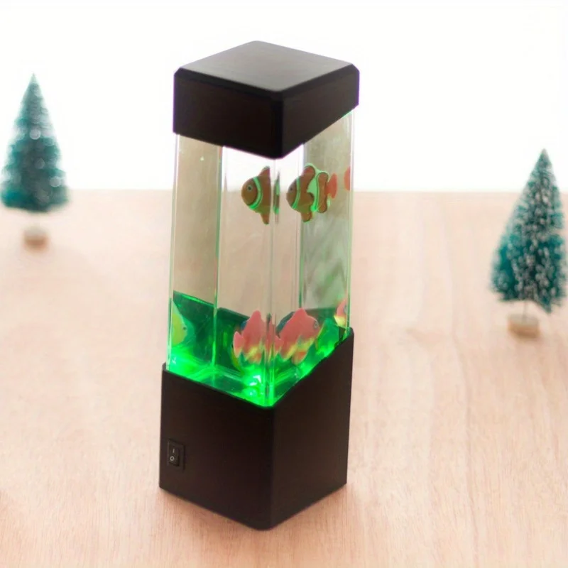 Quallen Lampe USB angetrieben Aquarium Nachtlichter, 16 Farbwechsel LED Gelee-Fisch Lampe für zu Hause Schlafzimmer Büro dekorativ