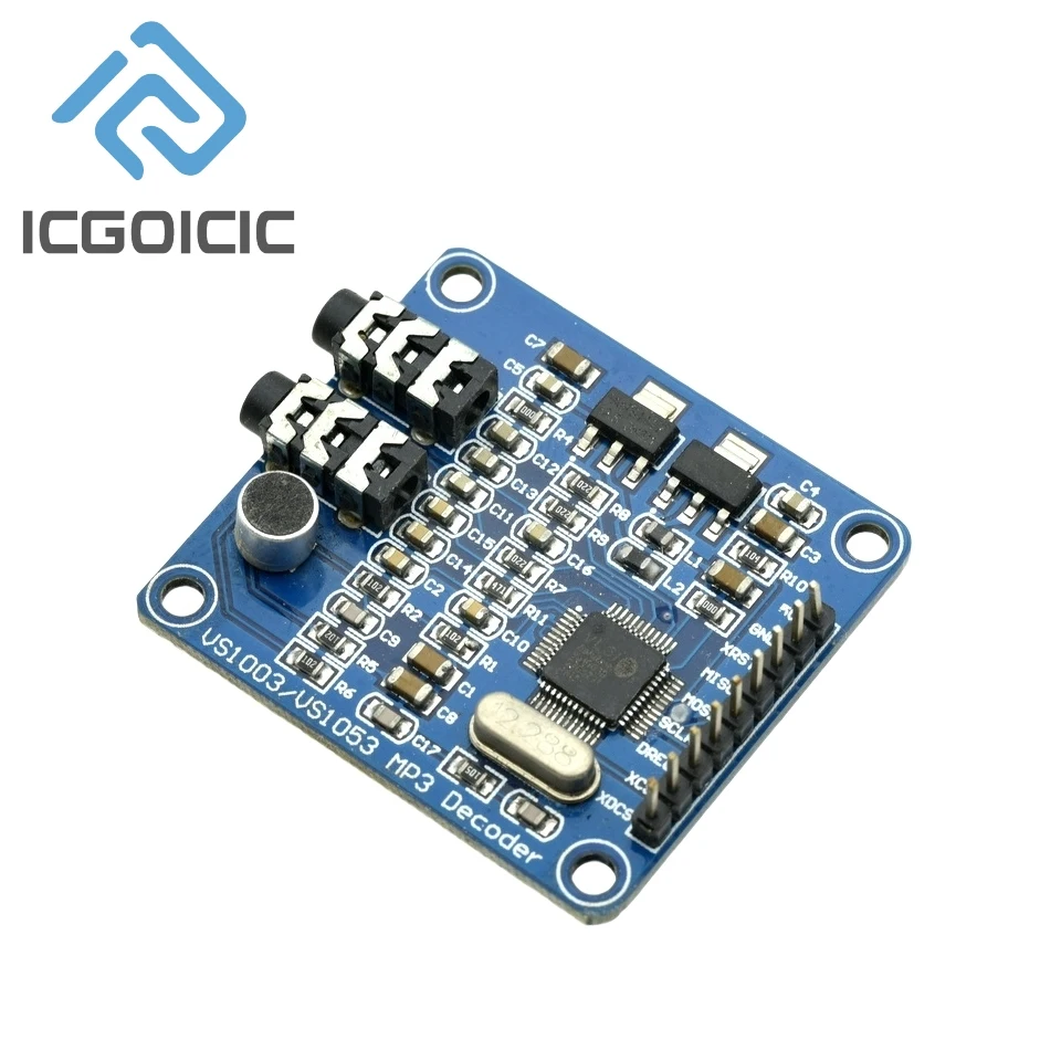VS1003B VS1053 Модуль декодирования MP3 Головка микрофона STM32 Аксессуары для макетной платы MCU