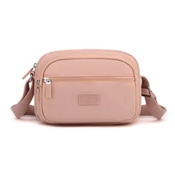 Borse a tracolla a tracolla in Nylon impermeabile da donna pochette da viaggio Casual di grande capacità borsa Multi-tasca da donna in tinta unita