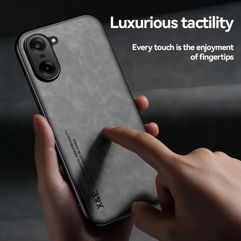 KEYSION Luxury Retro PU Leather Case for OnePlus Nord CE5 Soft Silicone+PC Shockproof Phone Back Cover for OnePlus 1+ Nord CE 5