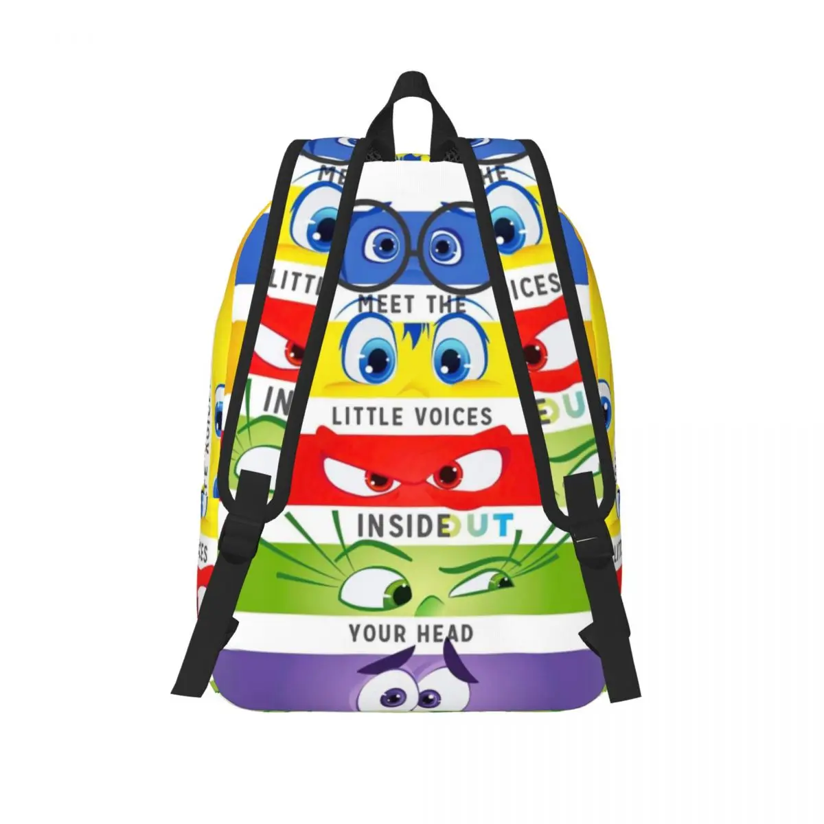 Cartoon Emotion Schoolbag para estudantes, meninos e meninas Daypack, Inside Out 2