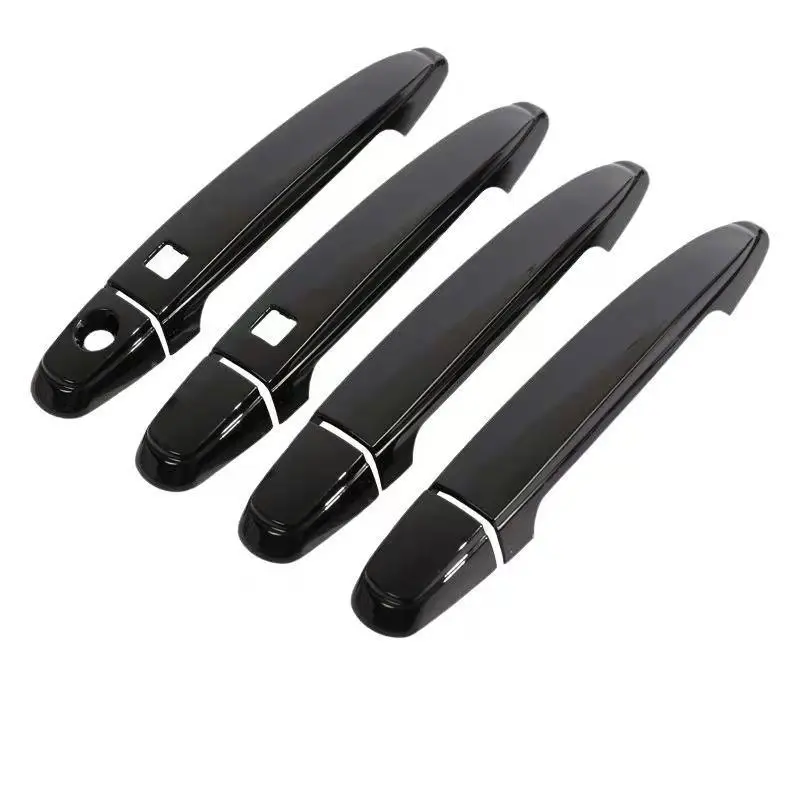 For Lexus RX XU30 30 2004~2009 RX300 RX330 RX350 RX400h Black Carbon Fiber Chrome Door Handles Cover Trim Styling Accessories