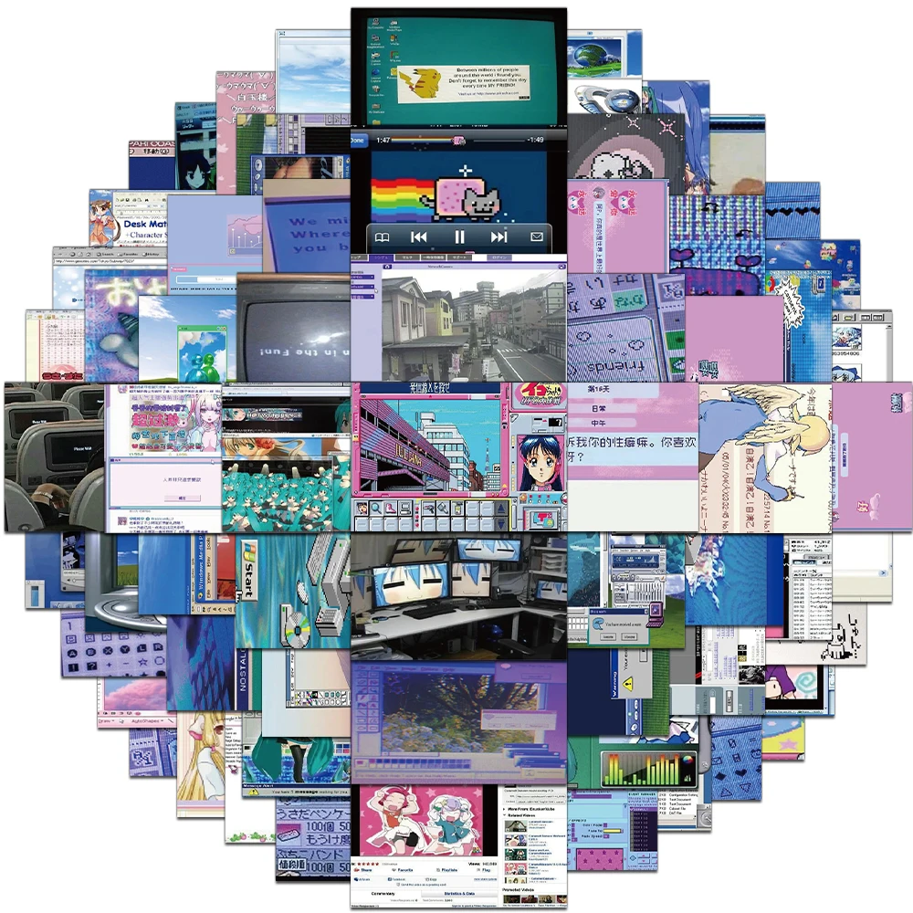 

64 шт., креативный веб-корд, древний постер, чехол для телефона, украшение, сделай сам, блокнот, чашка для воды, настольные персонализированные наклейки