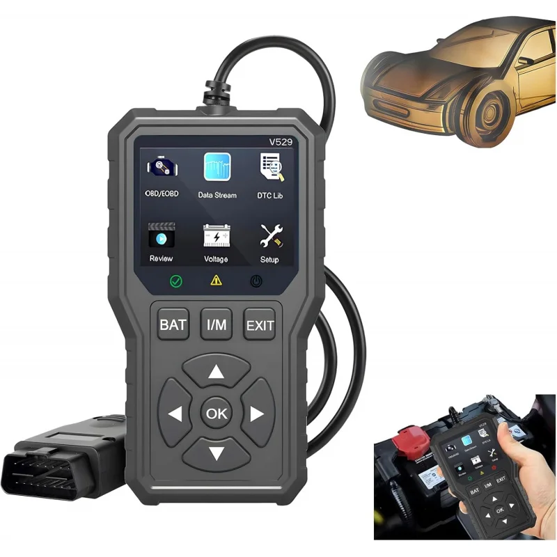 OBD2 Advanced Diagnostic Tool Professional Engine Code Reader, Car Scanner Engine Fault Scanner CAN Diagnostic Scan Tool