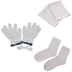 1 Pair Elektrode Handschoen Geleidende Pols Elektrode Massage Polsband Voor Tientallen Machine Ems Elektrode Therapie Hand Massager Tool