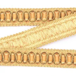 Lace Ribbon Braid Trim 6m Polyester Woven Gimp Braid Trim 2 cm/0.79 Inch Diameter Decorative Fabric Trim for Sewing and Crafting