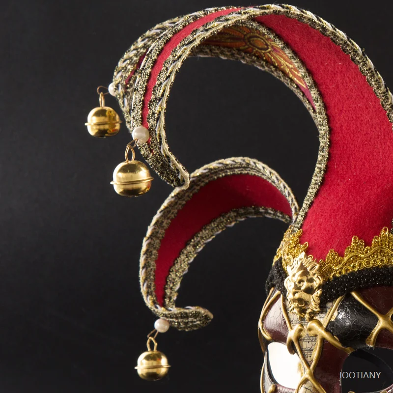 Maschera Joker per Ballo in Maschera, per Uomo/Donna, Maschera Veneziana per Feste Musicali, Halloween, Matrimoni, Mardi Gras, Feste a Tema