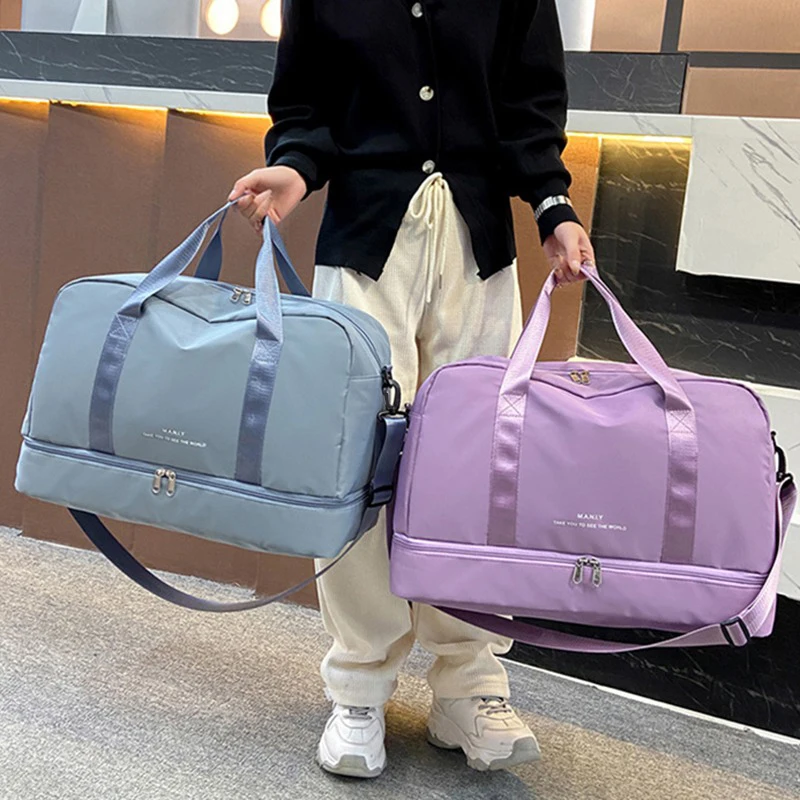 Nuova borsa da viaggio di grande capacità borsa da viaggio multifunzionale per la separazione asciutta e bagnata borsa da viaggio portatile per il Fitness sportivo