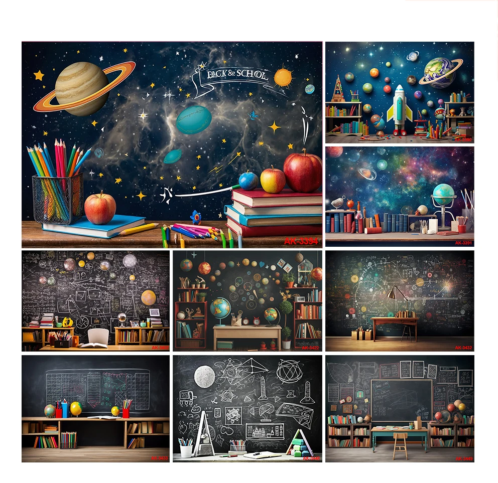 

Bookshelf Backdrop Back To School Vintage Wooden Library Study Bookcase Kids Portrait Background for Photography Photo Studio