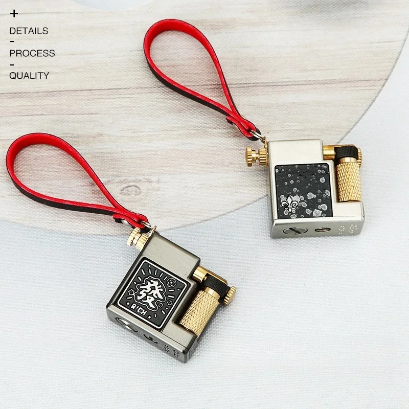 CHIEF Mini Arm Lifting Side Pulley Kerosene Lighter Outdoor Hanging Rope Portable High end Exquisite Igniter Smoking Men\'s Gifts