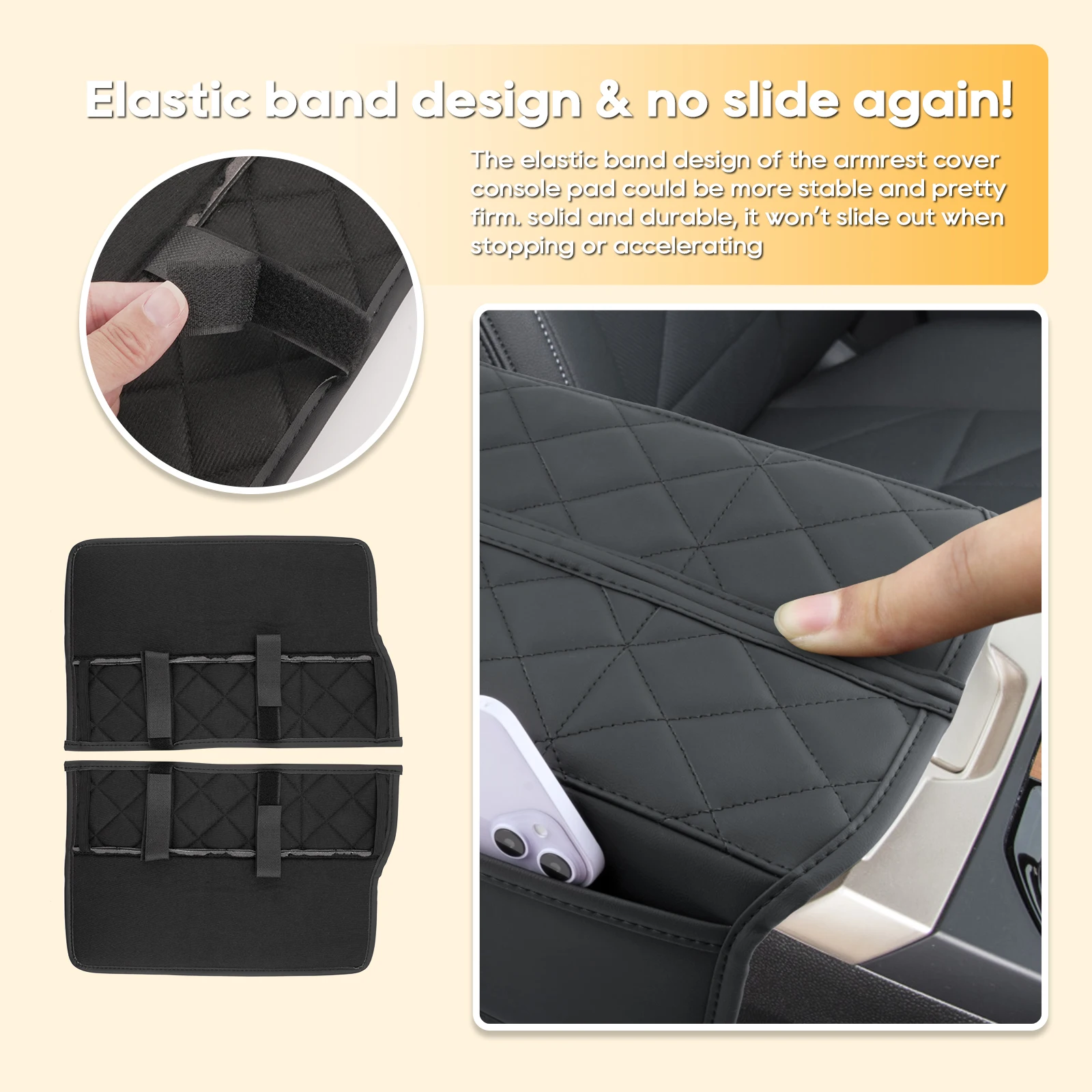 LFOTPP Car Armrest Box Cover for BMW iX I20 EV 2022 Central Control Armrest Storage Box Pad Auto Interior BMW iX Accessories