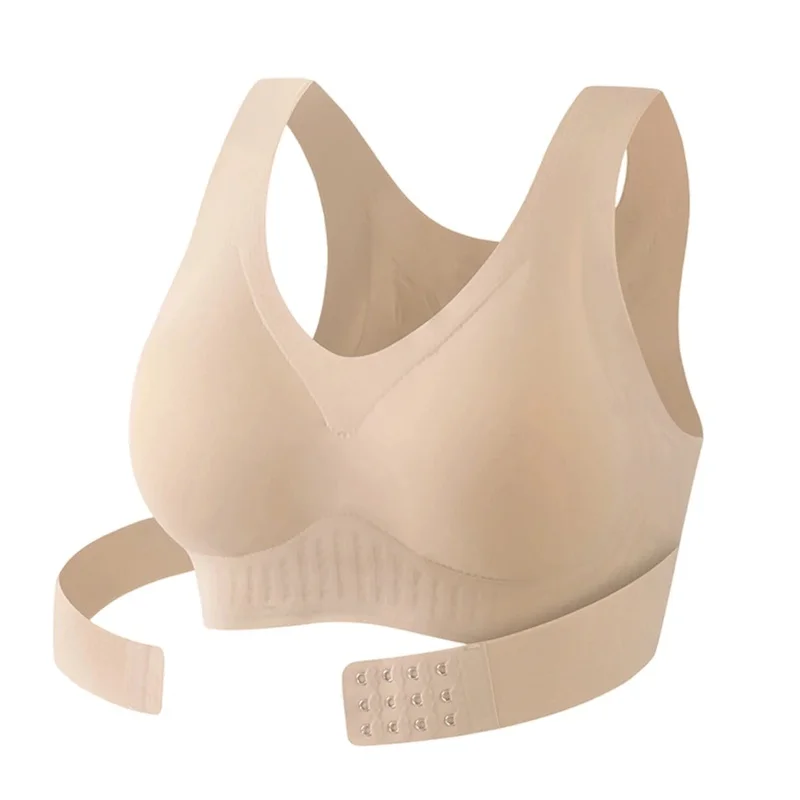 Posture Corrector Bra Back Support Front Closure Underwear for Women Supportive Bras without Underwire