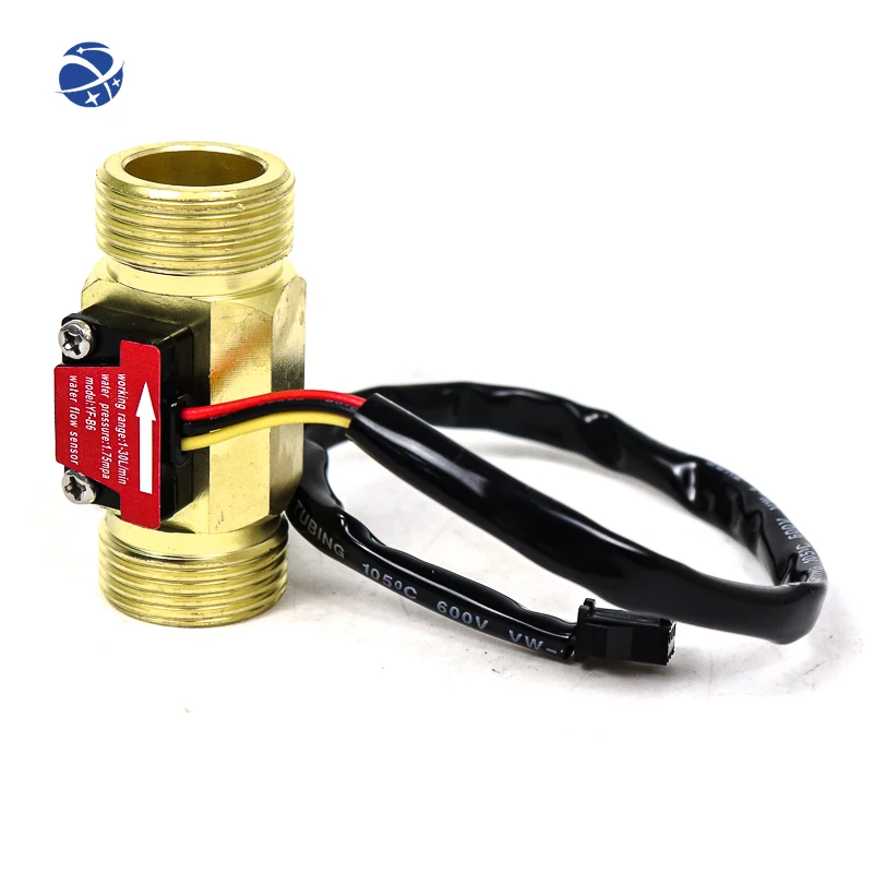 YUNYI YUNYI Brass Water Flow Control Switch G3/4 G1 G2 Turbine Flow Sensor stainless steel water flow sensor